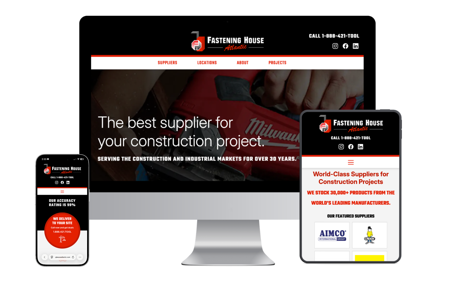 website mockup